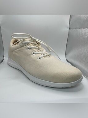 Merinos Australian Merino Wool Lace Up Sneakers Women's 12 W Cream Walking Shoes